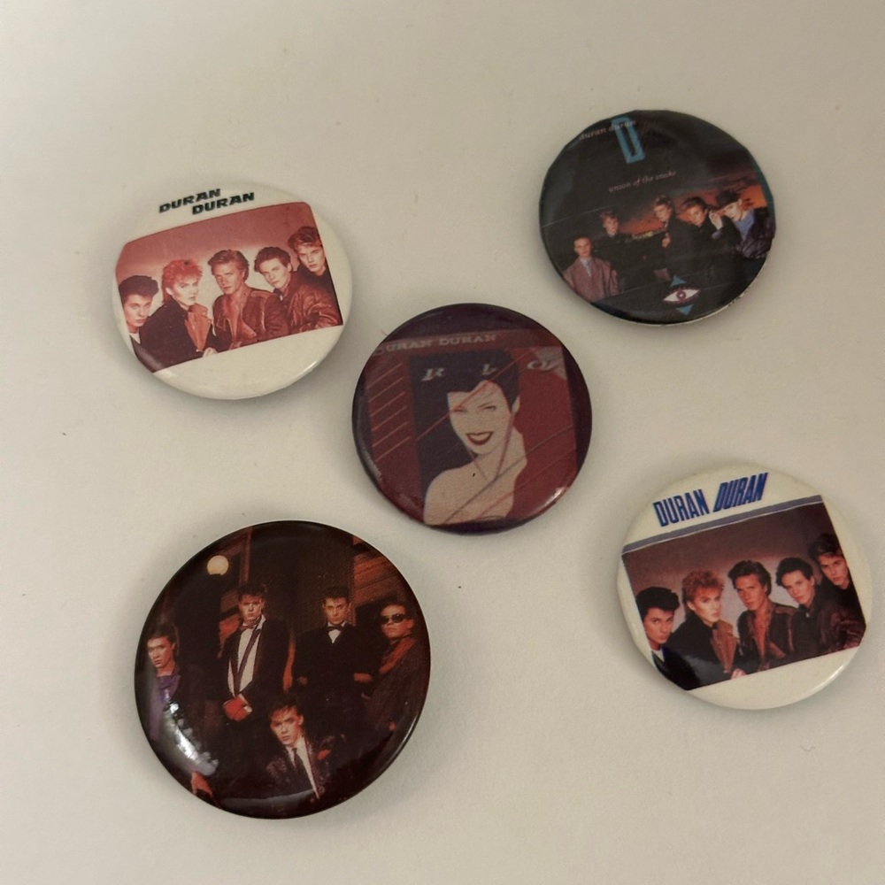 Duran Duran Band Button Set-vintage 80’s